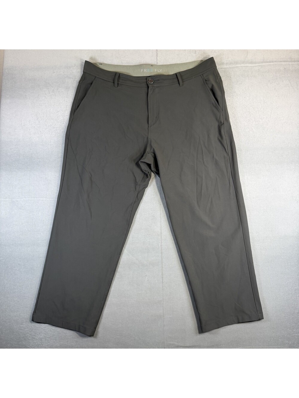Freefly Tradewind Pants Mens 40x27* Gray Performance Stretch Chino